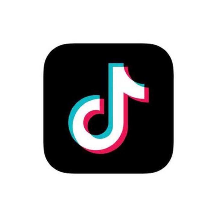 A full screen TikTok logo on a phone screen. 