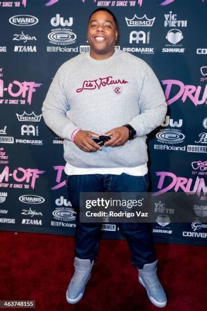 Aaron Spears at the 25th anniversary celebration for Guitar Center. 