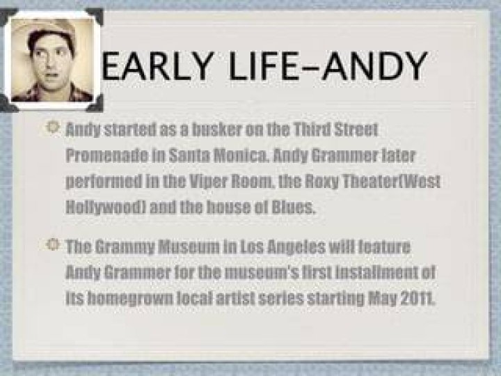 andy grammer early life