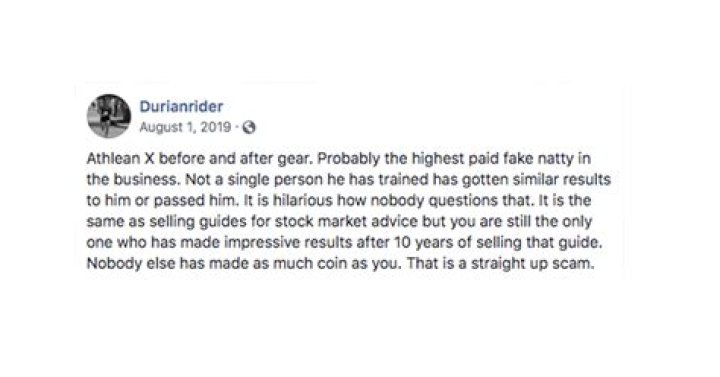 athlean x scam fb
