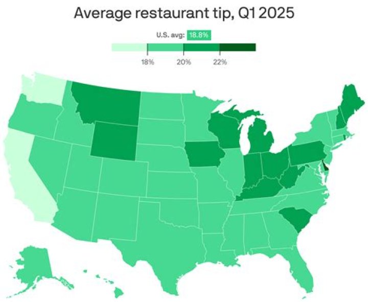 average tip for takeout