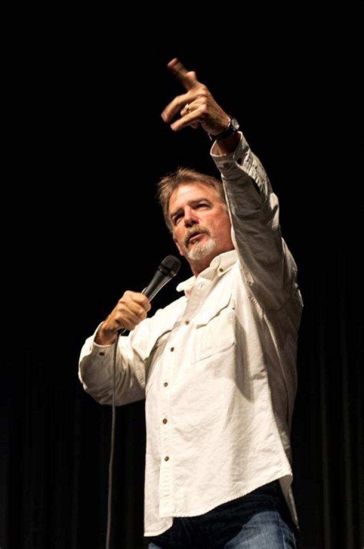 Bill Engvall performing on stage