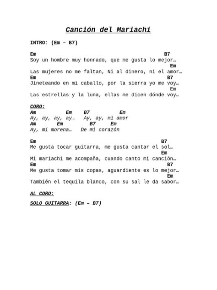 Cancion del Mariachi - mariachi canciones para bailar