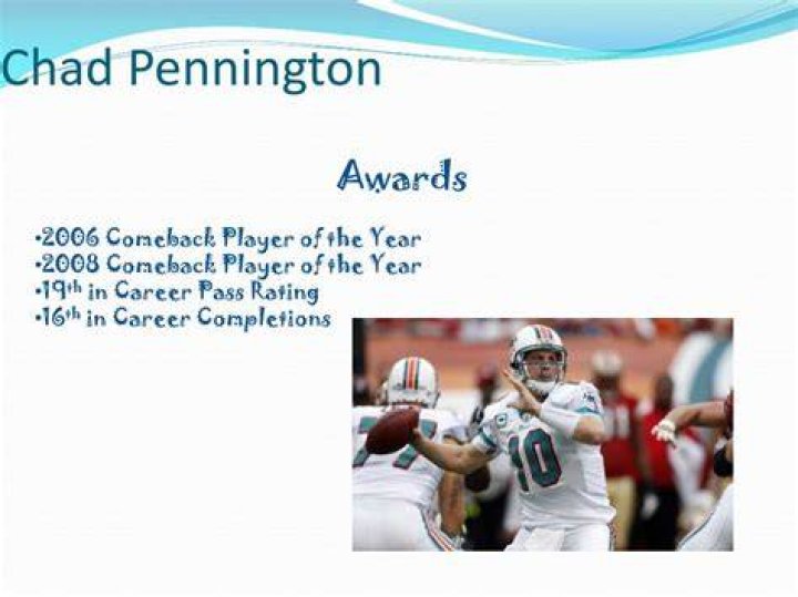 Chad Pennington awards
