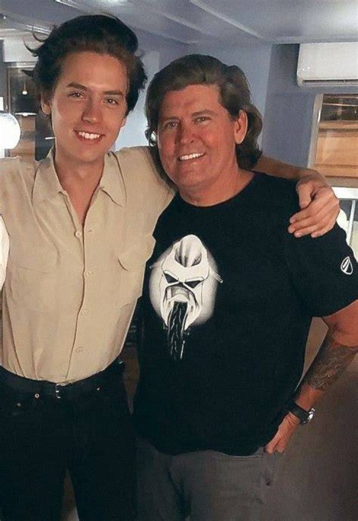 Cole Sprouse with his father Matthew Sprouse
