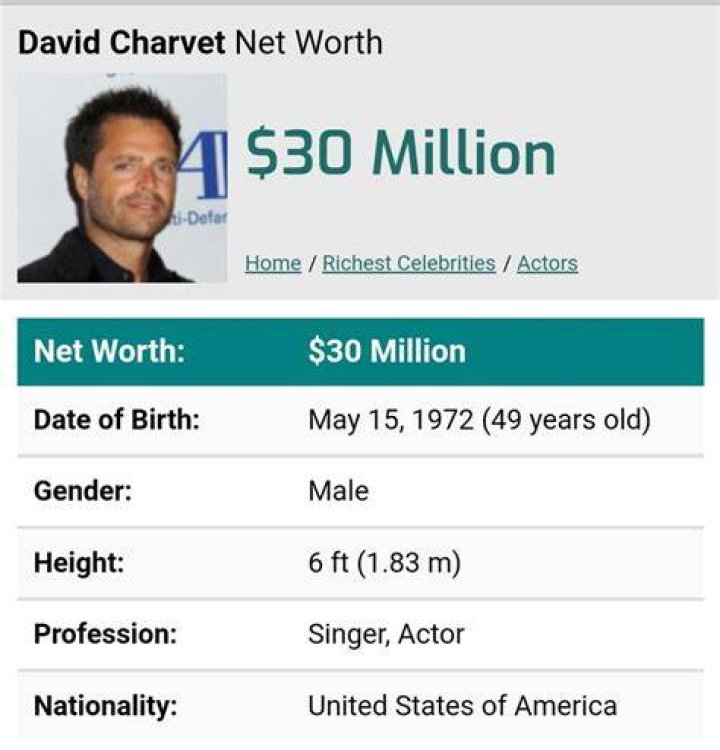 David Charvet Net Worth