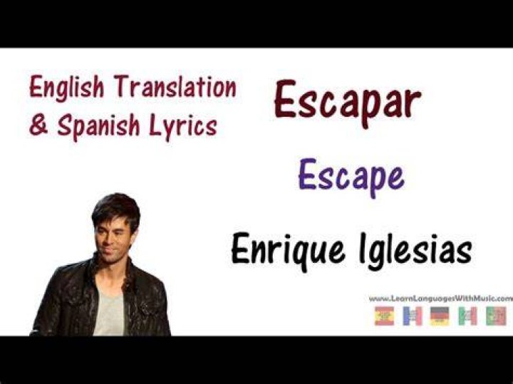 Enrique Iglesias - Escapar (Lyrics) - enrique iglesias spanish songs download