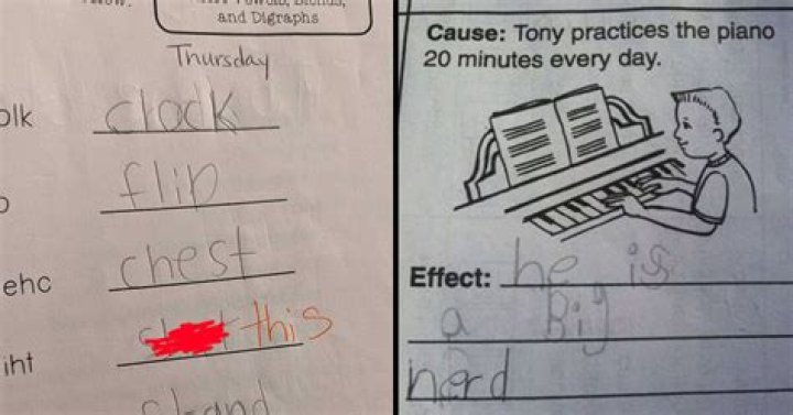 Funny Homework Answers From Kids