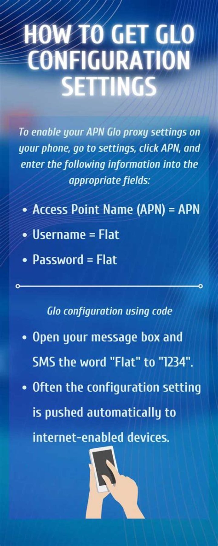 How to get Glo configuration settings