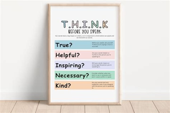 How to think before you speak