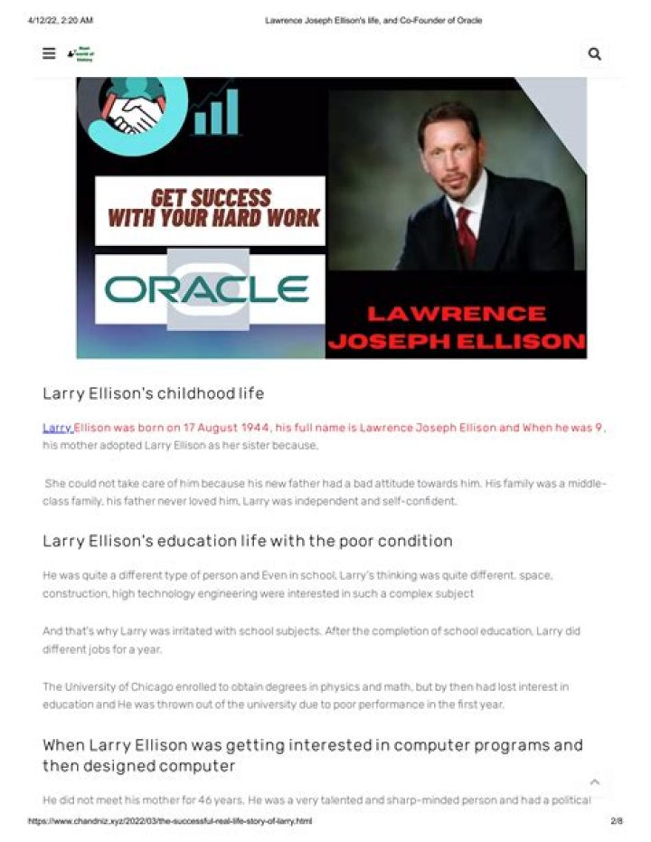 Lawrence Ellison - The Oracle Titan