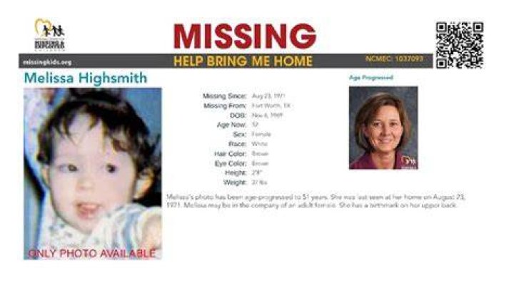 Melissa Highsmith kidnapped case