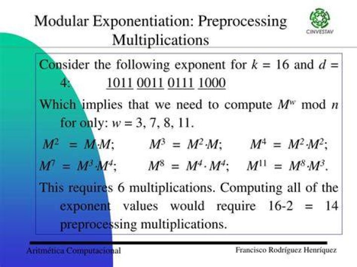 Modular Exponentiation 3^6mod43