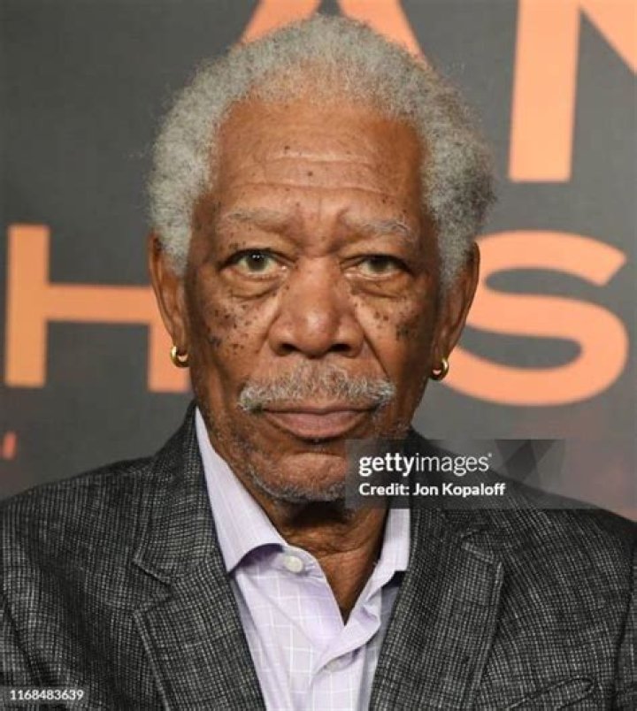 Morgan Freeman attends the Photocall For Lions Gate's 'Angel Has Fallen.'