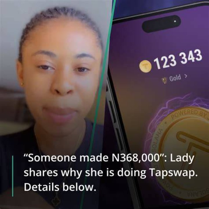 Nigerian lady joins Tapswap.