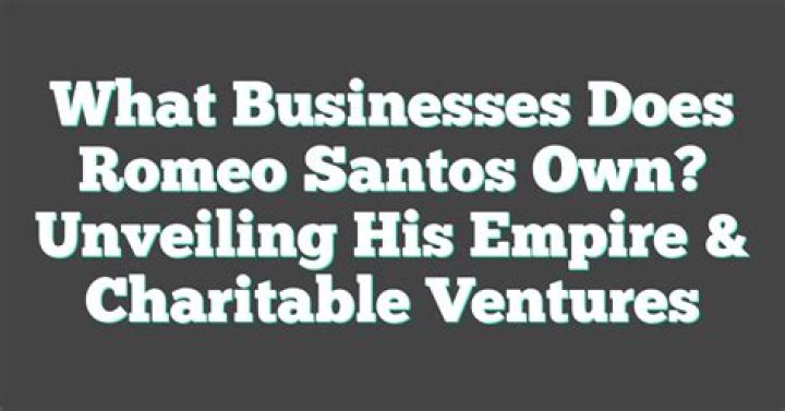 romeo santos business ventures