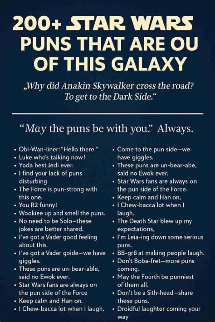 Star Wars puns
