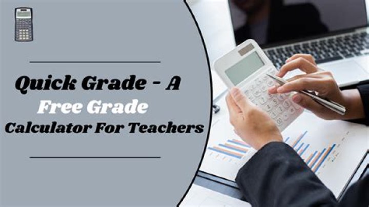 Teacher using a grade calculator tool