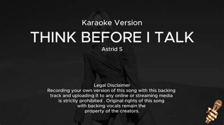 Think before I talk