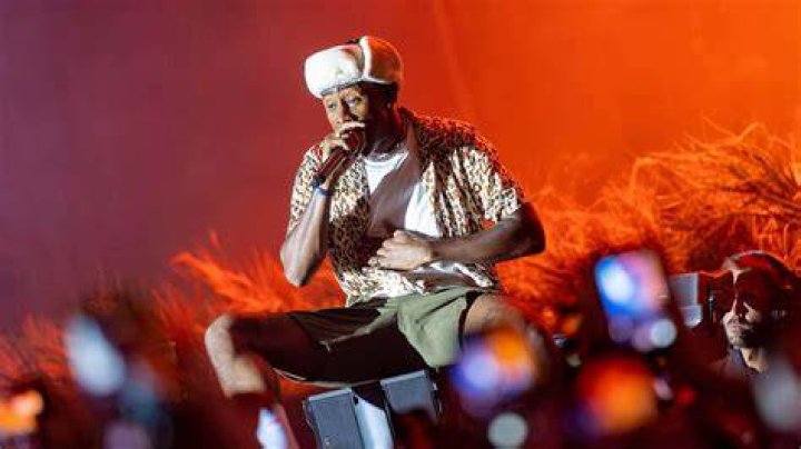 Tyler the Creator performing on stage