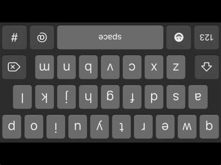 upside down keyboard