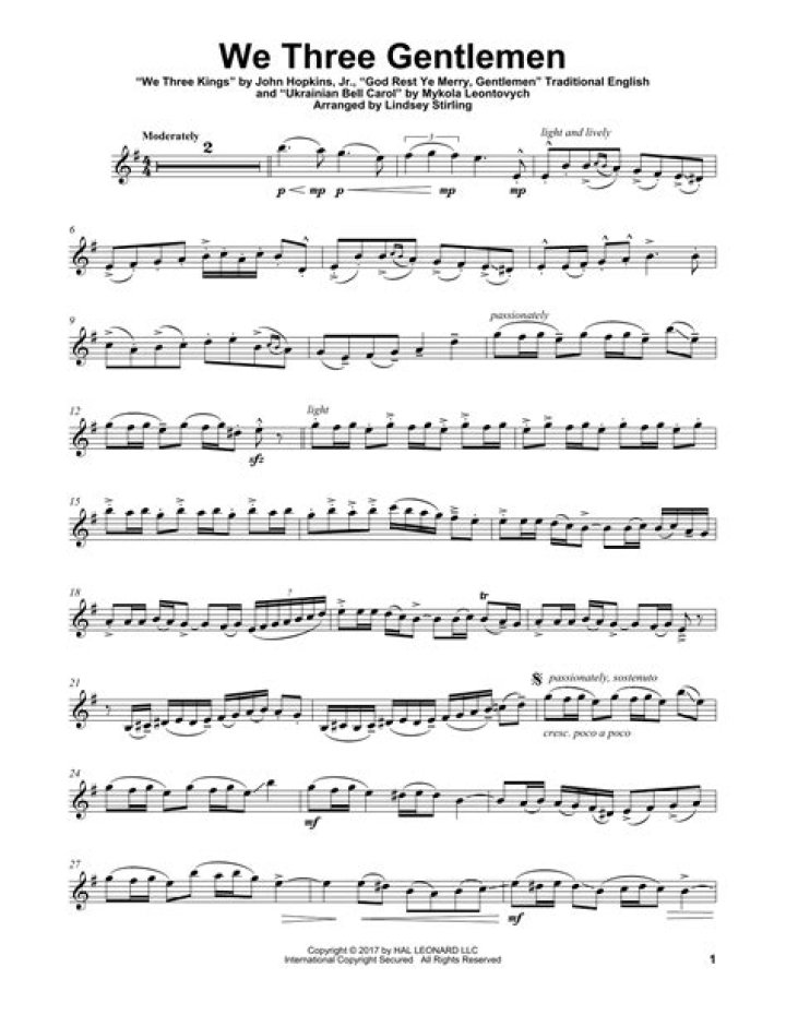 We Three Gentlemen (Medley) - Lindsey Stirling - disco christmas songs medley